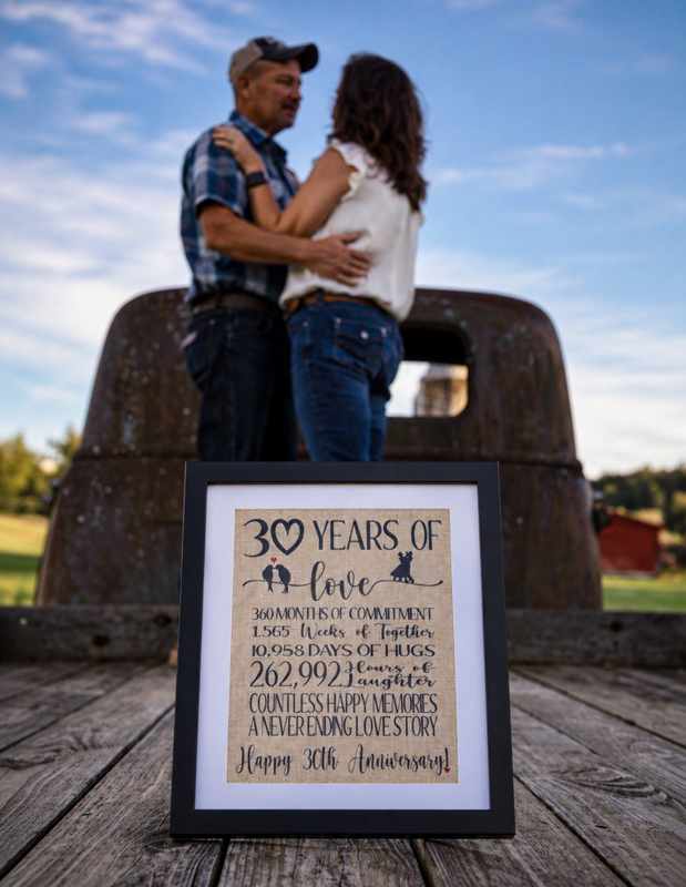 30 years of love anniversary keepsake